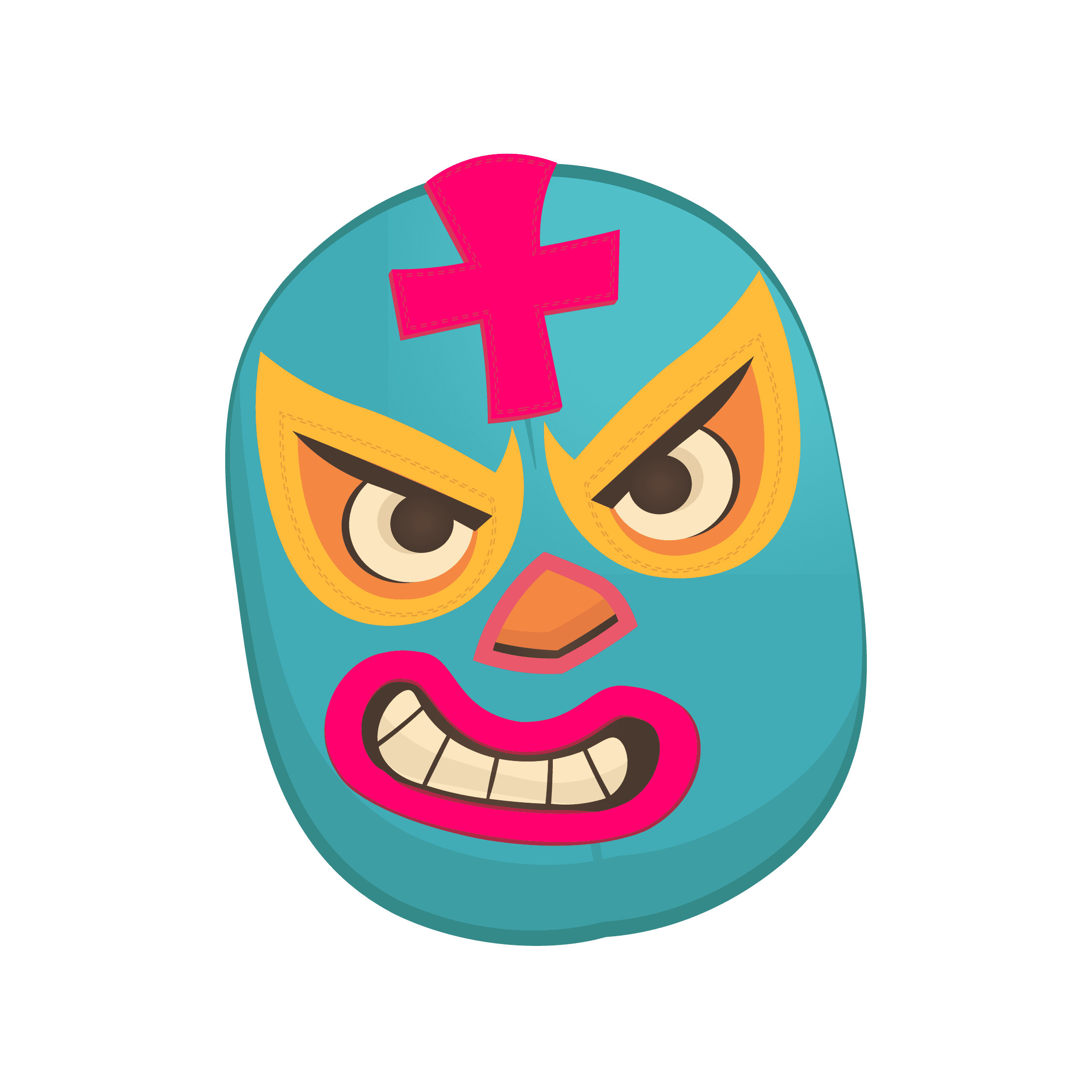 Máscara de luchador Sueña representando a María